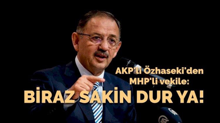 AKP’li Özhaseki’den MHP’li vekile: Biraz sakin dur ya!