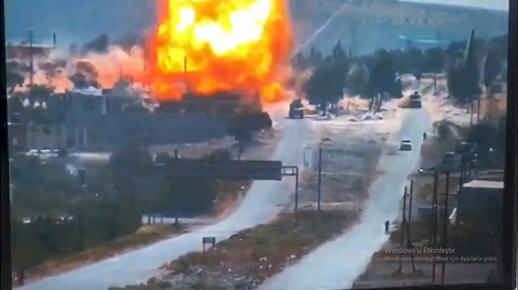 Türk-Rus konvoyuna bombalı saldırı
