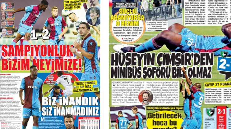 Trabzon yerel basınından çok ağır manşetler