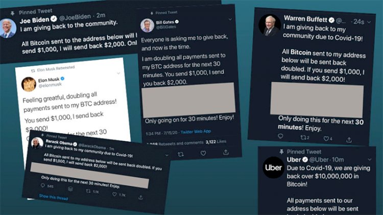 Twitter'da deprem: Birçok yüksek profilli kişinin hesapları hack'lendi