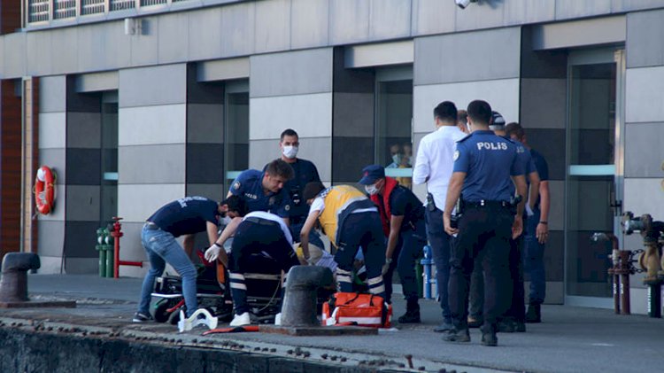 Vapurda korkutan anlar... Bir yolcu denize düştü