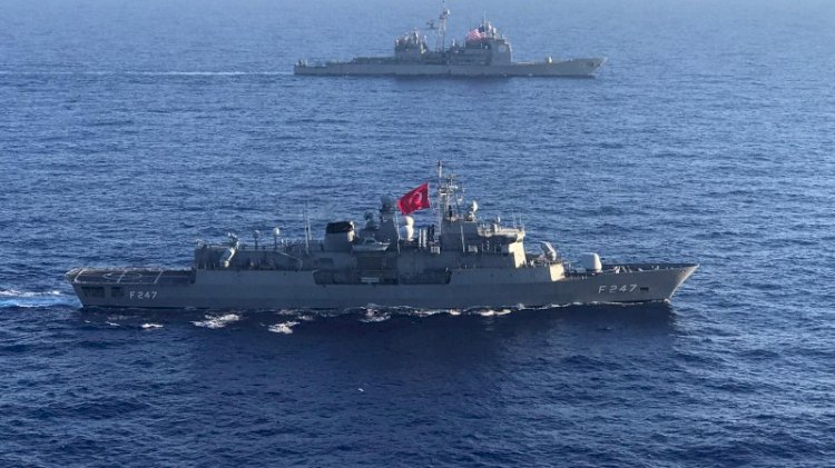 MSB duyurdu: Akdeniz'de ABD ile ortak eğitim yaptık