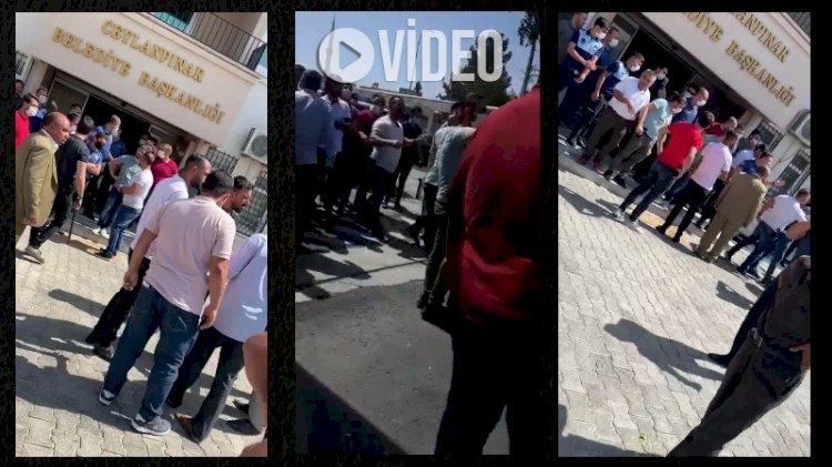 AKP'li eski başkanın akrabaları belediye bastı! Sokak savaş alanına döndü