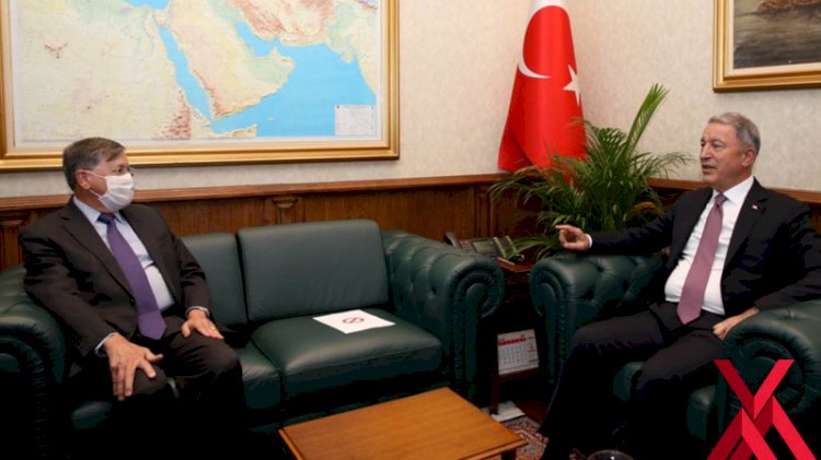 Hulusi Akar, ABD'nin Ankara Büyükelçisi Satterfield'i kabul etti