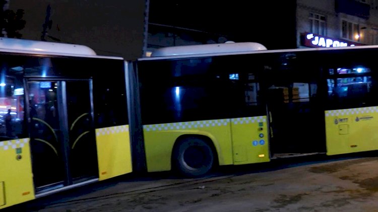 İETT otobüsü ortadan ayrıldı
