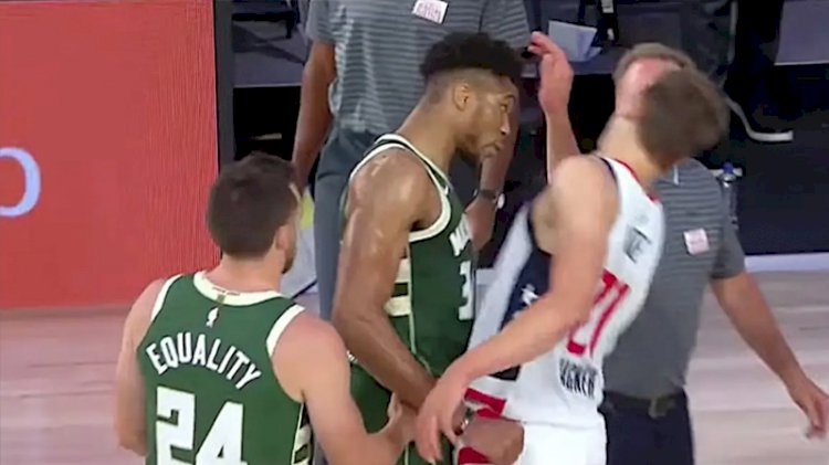 Ünlü NBA oyuncusu rakibine kafa attı!