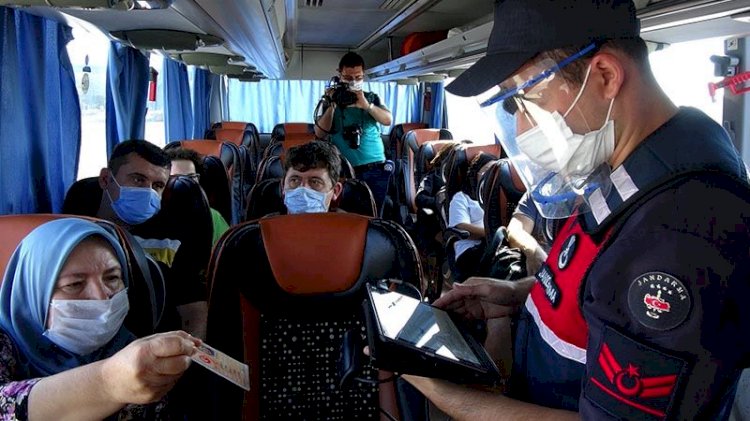 Karantinada olması gereken yolcu otobüsten çıktı