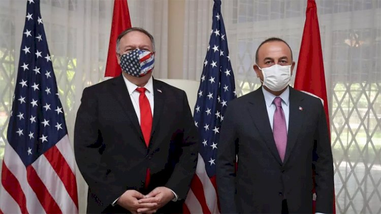 Çavuşoğlu ve Pompeo'dan 'yaptırım' görüşmesi