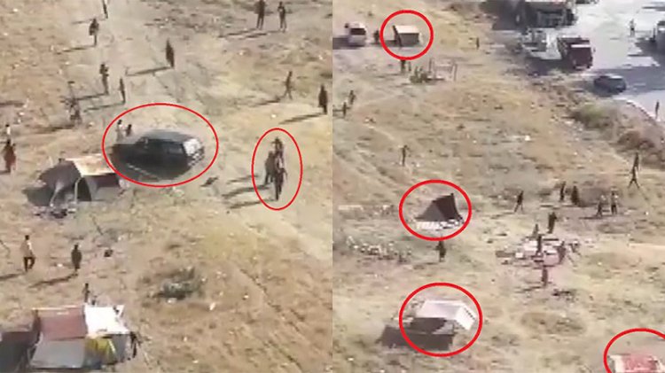 Taşlı sopalı çadır kurma kavgasında otomobilini insanların üzerine sürdü: 4’ü çocuk 12 yaralı