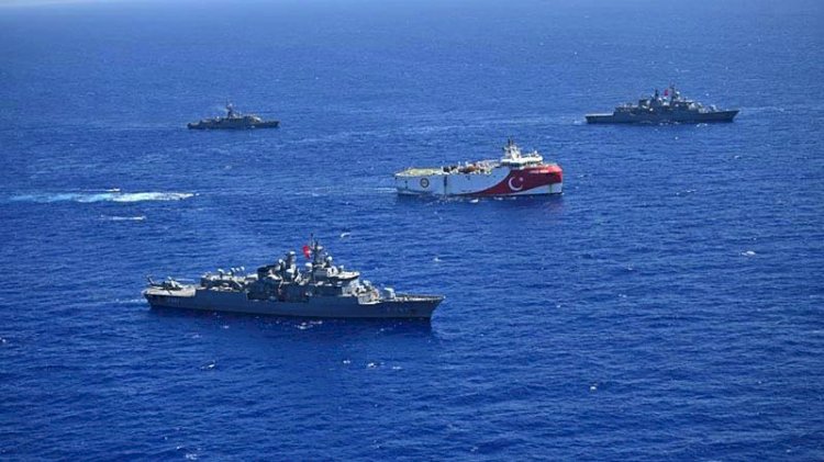 MSB Oruç Reis'ten son fotoğrafları paylaştı