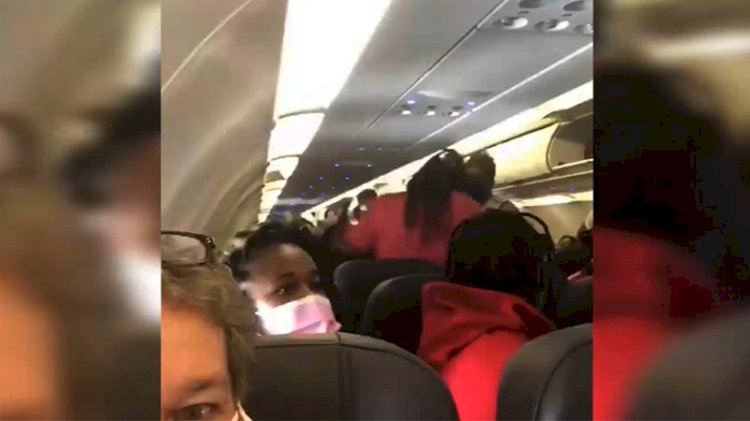 ABD'de yolcu uçağında maske tartışması yumruklu kavgaya dönüştü