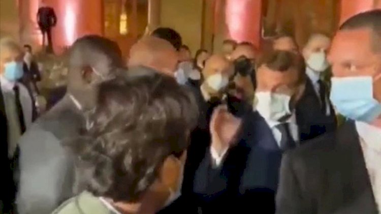 Macron, Hizbullah lideriyle yaptığı görüşmeyi haberleştiren gazeteciyi azarladı