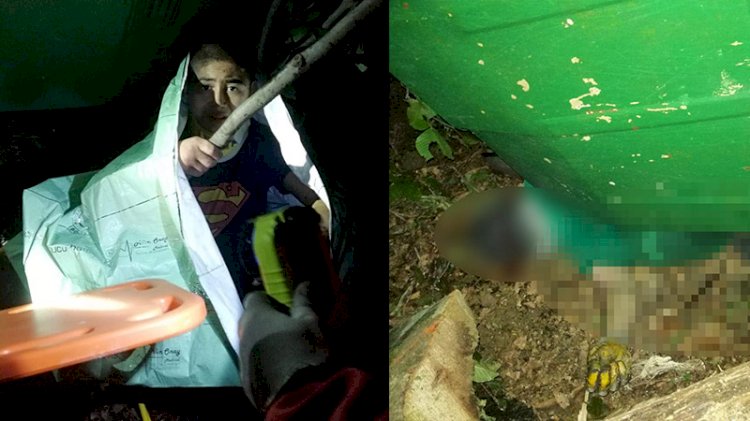 Ölen babasının yanında saatlerce kurtarılmayı bekledi