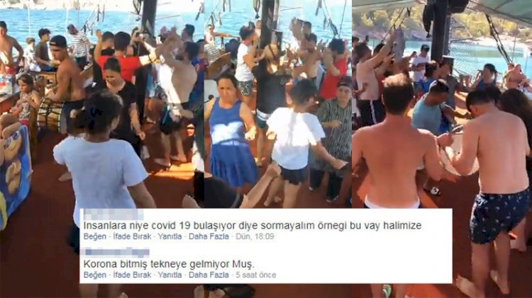 Yat turunda koronavirüs tehdidine rağmen, tepki çeken görüntüler