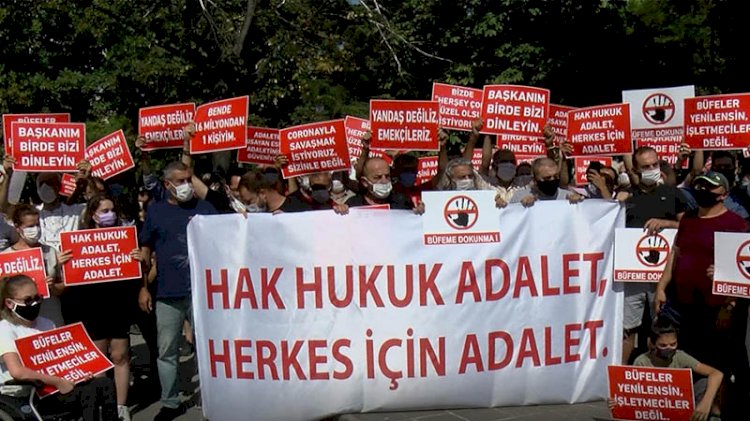 İBB'ye kira zammı protestosu