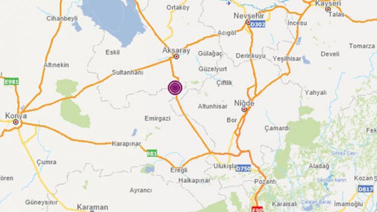 Aksaray'da deprem