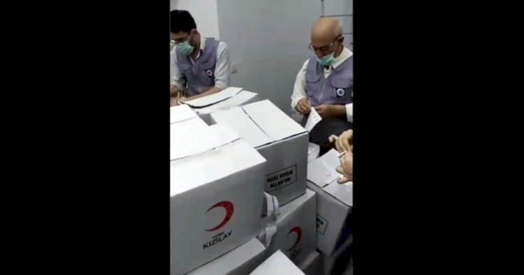 Kızılay kolileri neden açıldı? Kızılay'dan o görüntülere açıklama...