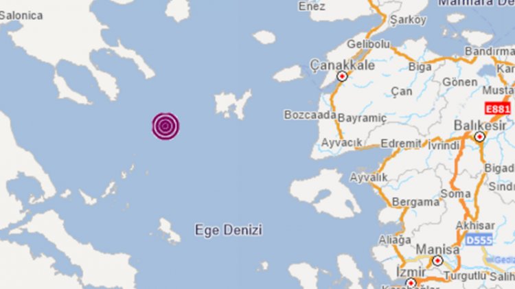 Ege'de deprem