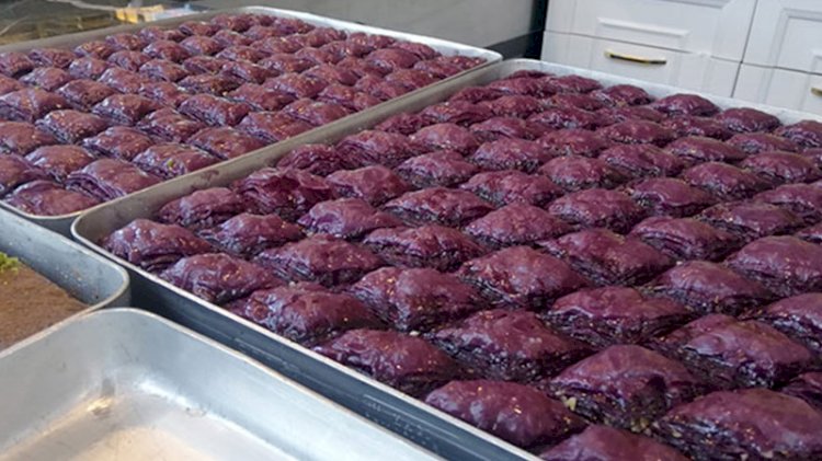 Sağlık dostu 'mor baklava' revaçta