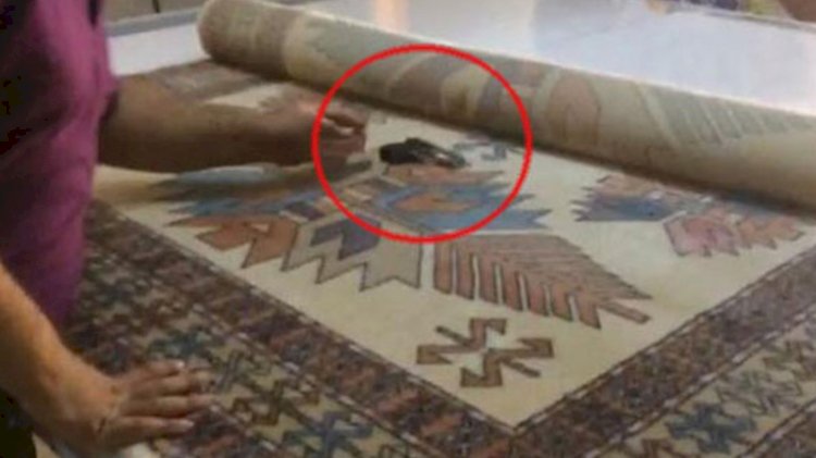 Yıkamaya verilen halıların içinden çıkanlar şaşırtıyor