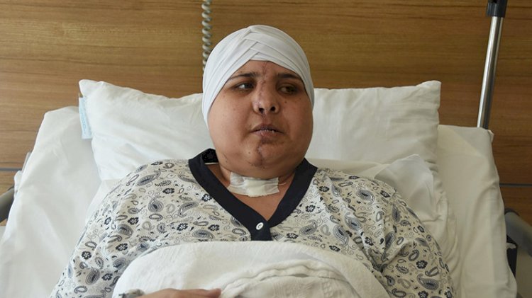 Kazada ikiye ayrılan yüzü, 40 vidayla birleştirildi