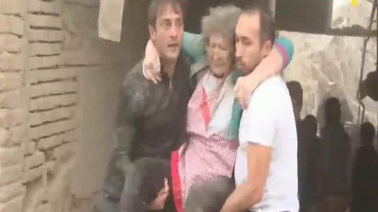 Gence saldırısında enkaz altında kalan Ermeni kökenli kadın böyle kurtarıldı