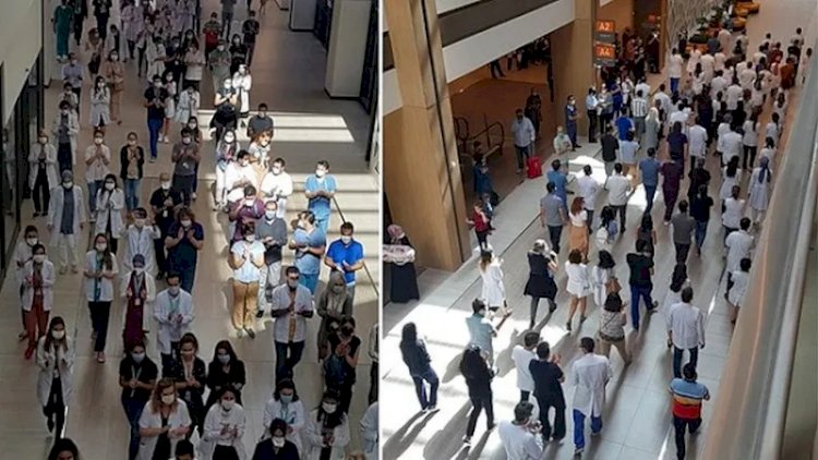 Sağlık çalışanlarından 'ek ödeme' adaletsizliğine karşı eylem
