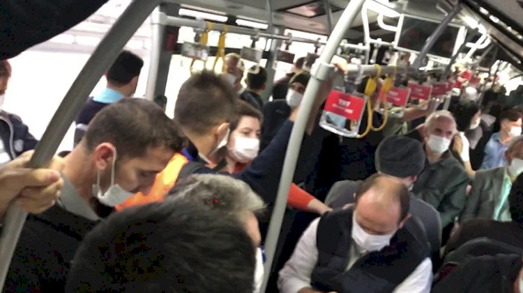 Metrobüste koronavirüs yolculuğu