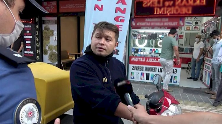 'Bana teşkilatın numarasını verin' diyen kuryeye şok
