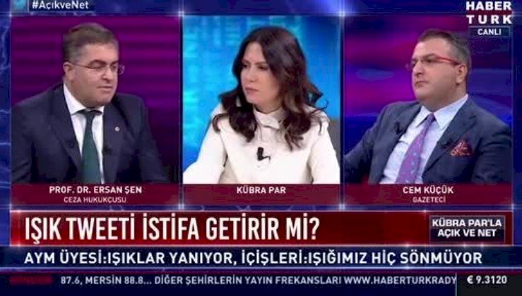 Canlı yayında 'ışıklar yanıyor' tartışması