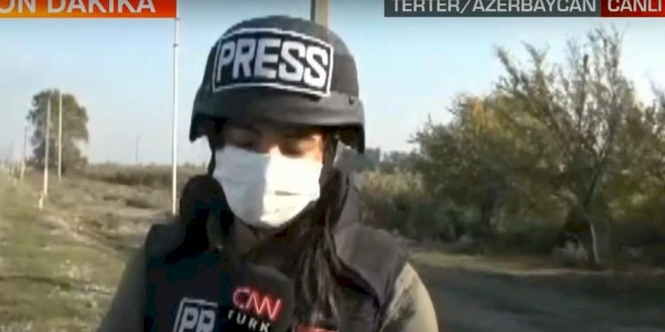 Canlı yayında Ermenistan'ın Terter'e saldırı anı