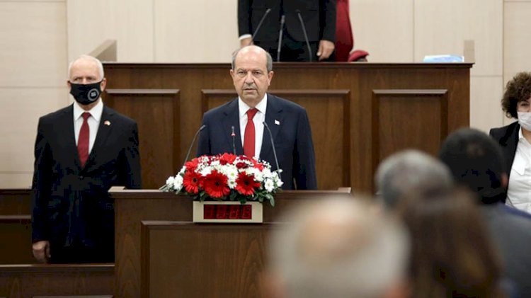 KKTC'nin yeni Cumhurbaşkanı Ersin Tatar ant içti