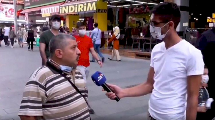 Sokak röportajında hükümeti eleştiren kişi gözaltına alınıp salındı