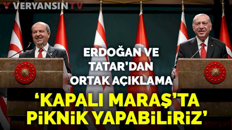 Erdoğan ve Tatar: Kıbrıs'ın geleceğinde iki devlet vardır