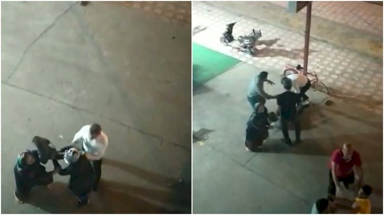 Boşanmak istemeyen kadını, kocası ve akrabaları dövdü
