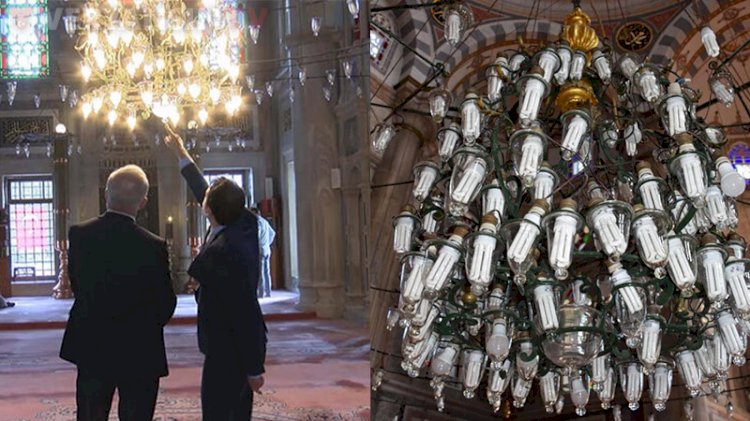 Laleli Camisi'nde ampul tartışması! İlber Ortaylı da tepki gösterdi