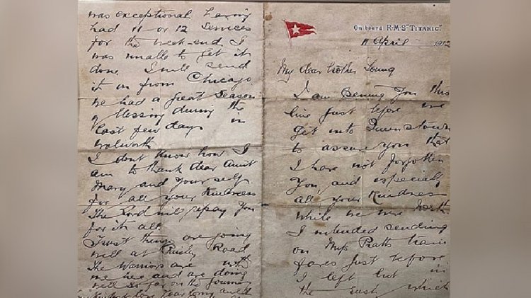 Titanic papazının mektubu satışa çıkıyor