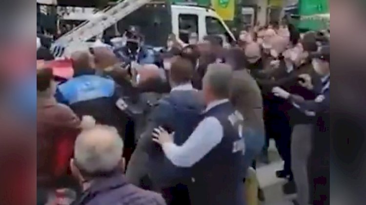 Fatih Belediyesi ile İBB zabıtaları arasında kavga: Ben İmamoğlu'nu tanımam!