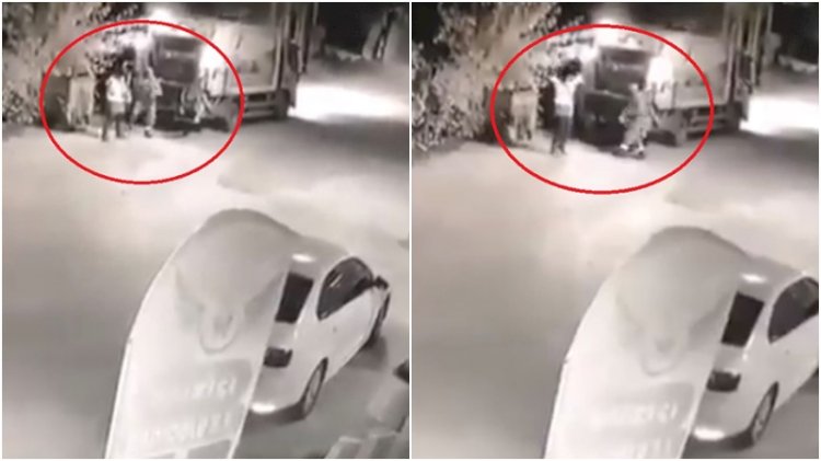 Temizlik işçileri müziğin ritmiyle renkli görüntüler oluşturdu