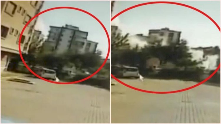 8 kişiye mezar olan Yağcıoğlu Apartmanı'nın yıkılma anı ortaya çıktı