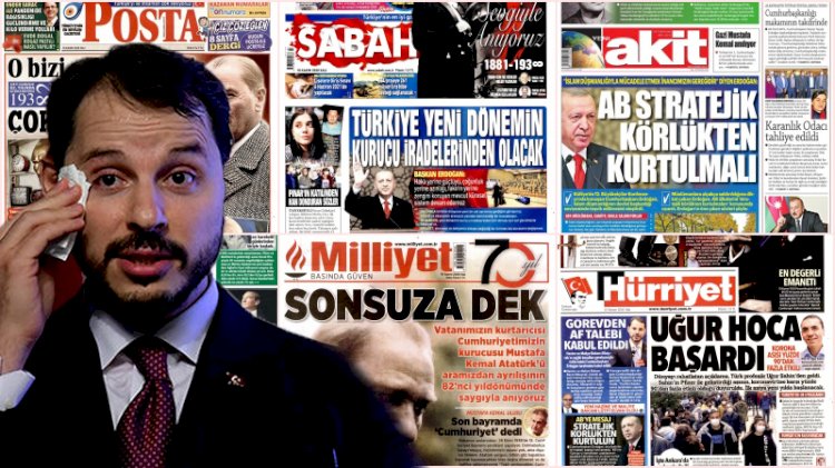 Berat Albayrak'ın istifasında üç maymunu oynayan gazeteler bugün nasıl çıktı?