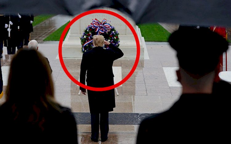 Seçimden sonra ilk kez görüntülenen Trump büyük bir gafa imza attı