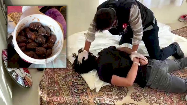 Polisleri şaşkına çeviren yöntem... Uyuşturucuyu hurmaya enjekte etmişler