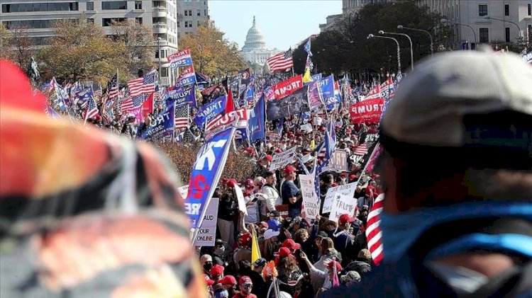 Trump'a destek gösterisinde arbede