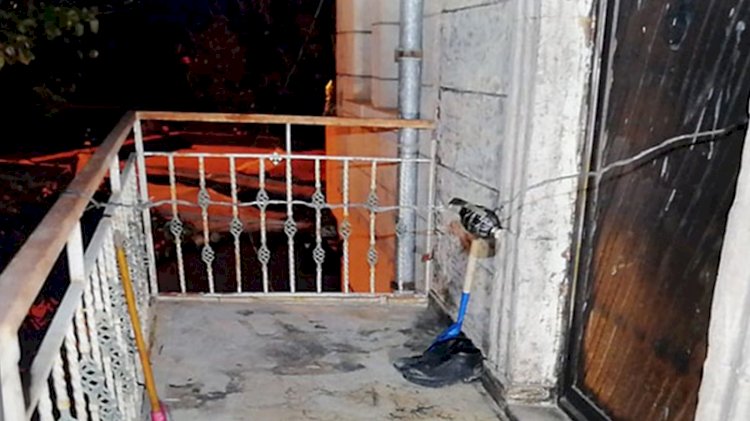 Ayrılmak isteyen eşinin kapısına bomba düzeneği kurdu