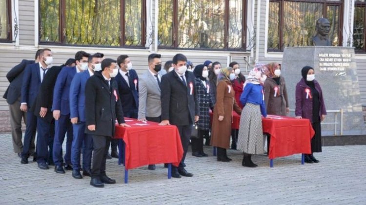Harem-selamlık öğretmen yemin töreni