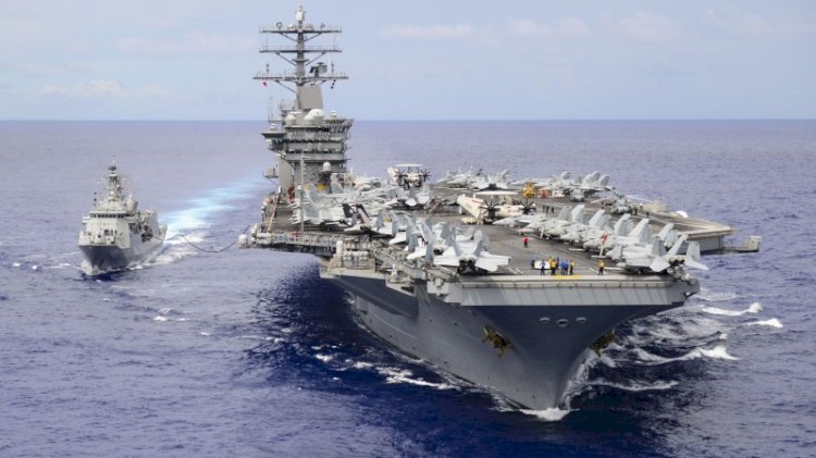 ABD uçak gemisi USS Nimitz'e dikkat çeken emir