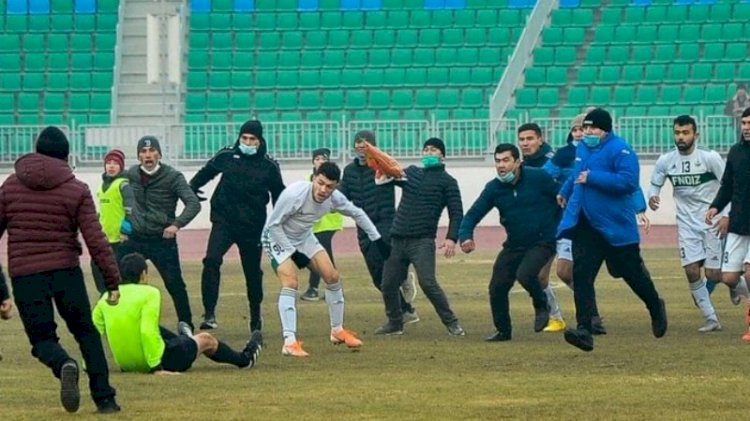 VİDEO- Hakem linçten zor kurtuldu