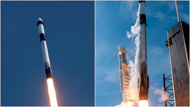 Space X'a ait Falcon 9 roketi fırlatıldı