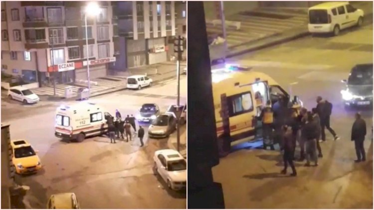 Ambulansa alınmayan hasta yakınları sağlık personelini darp etti